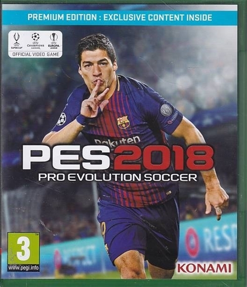 PES 2018 Pro Evolution Soccer Premium Edition - Xbox One (A-Grade) (Genbrug)